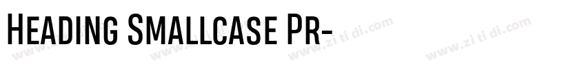 Heading Smallcase Pr字体转换 Heading Smallcase Pr字体转换